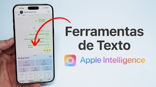 Como Usar as Novas Ferramentas de Texto da Apple Intelligence [upl. by Htebzile]