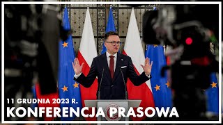 Konferencja prasowa marszałka Sejmu Szymona Hołowni [upl. by Wedurn868]