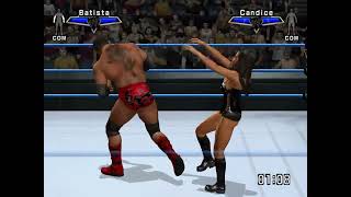 Batista defeats Candice Michelle  WWE SmackDown vs RAW 2007  20240301 [upl. by Suiravaj]