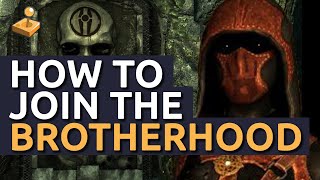 Skyrim Walkthrough  How to Join the Dark Brotherhood [upl. by Nodmac]