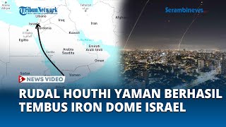 Iron Dome Zionis gagal Tangkis Rudal Houthi Yaman hingga Bombardir Tel Aviv dan Target Kritis Ashkel [upl. by Dyna]