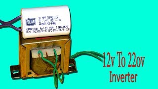 12v To 220v Inverter Using Fan capacitor [upl. by Einnos655]