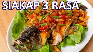 Ikan Siakap 3 Rasa Sedap Macam Restoran Thai [upl. by Eustace]