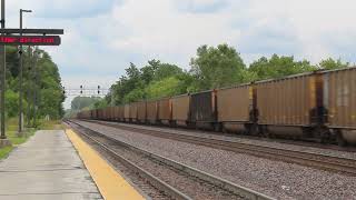 Two UP Freights  Elburn IL [upl. by Hyman]