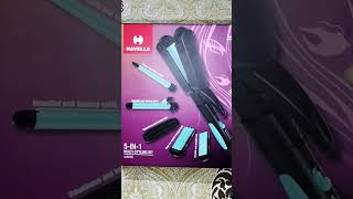 Havells Multi Styling Straightener Curler Crimpe Curler Volume Brush Hairstyles curler havells [upl. by Naellij]