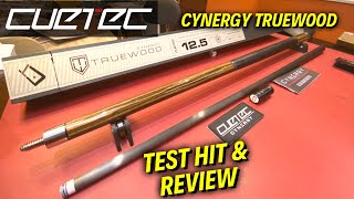 Cuetec Carbon Fiber Shaft Test Hit  Cynergy Truewood  Low Deflection amp Vibration  Review [upl. by Dinnie]