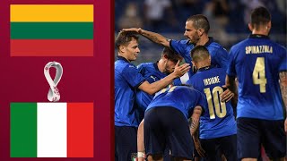 LITUANIA  ITALIA QUALIFICAZIONI MONDIALI 2022 [upl. by Aitan]