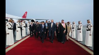 President Erdogan in Qatar [upl. by Anerda]