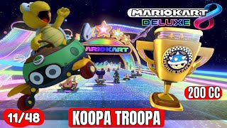 Mario Kart 8 Deluxe 200CC  KOOPA TROOPA in SPINNY CUP 1148 NO COMMENTARY mariogameplay [upl. by Zanze]