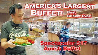 Americas Largest Buffet Eating at an Extravagantly Humble Amish Buffet at Shady Maple Smorgasbord [upl. by Lurleen]