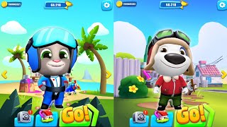 Talking Tom Fly Run  Pilot Tom or Pilot Hank  Who is better Android iOS Game [upl. by Nylirad]