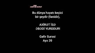 ayə hedis dua ƏmirBeMəruf mouze mersiye [upl. by Bibah235]