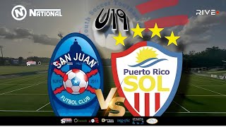 SAN JUAN FC vs PR SOL  5ta JORNADA U19 MASC DIV 1  YST [upl. by Afra81]