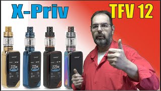 Smok XPriv 225 Kit Smok TFV12 Prince 😍 review in deutsch [upl. by Winograd]