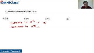 Ratio nucleons KCET 11th Chemistry Structure of Atoms [upl. by Rhianna]