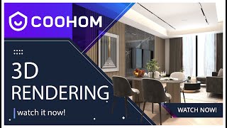 Tutorial 09  3D Rendering in Coohom Camera Placement Lighting Setup and Final Settings [upl. by Mellisent]