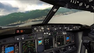 Tivat Circling Approach with ATC  PMDG 737  Microsoft Flight Simulator 2020 [upl. by Reitrac]