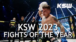 Walki 2023 roku w KSW  2023 KSW Fights of the Year [upl. by Joktan]