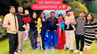 MILIYE HUMARE BADE JIJA JI SE  GATHA KA 1st BIRTHDAY CELEBRATION 🥰🎀  ROHINIDILAIK [upl. by Halvaard]