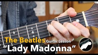 quotLady Madonnaquot Beatles Acoustic Guitar Lesson [upl. by Bully715]