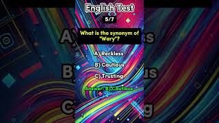 English Synonym Quiz quiz english englishgrammar synonyms shortsfeed shorts learnenglish [upl. by Yenmor437]