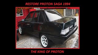 PROTON SAGA 1989 Restore The King of Proton By  Azman Absons [upl. by Eeznyl]