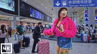 🇹🇼 TaoyuanTaipei Airport Ultimate Tour 2023 Terminal 1 2 and Skytrain Taiwan Walk 4K [upl. by Ttik]