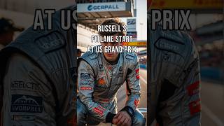 Russells Pitlane Start at US Grand Prix [upl. by Atronna]