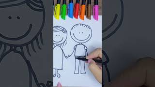 💝 Desenhando família feliz BeKidsTV  Shorts [upl. by Feinstein]