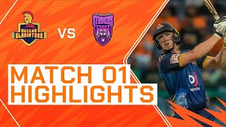 2023 Abu Dhabi T10 Match 1 Highlights Deccan Gladiators vs New York Strikers  Season 7 [upl. by Hola630]