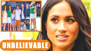 Harry Missing From LA Tennis Club Meghan PHOTOSHOPPED Harry INTO Archewell Tennis Match [upl. by Yrogiarc]