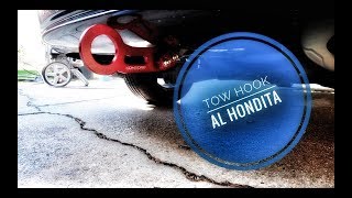 Como instalar un tironjalon Honda Civic  How to install tow hook Honda Civic [upl. by Sutphin717]