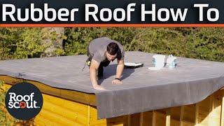 How to install a rubber roof  Is it difficult [upl. by Nola]