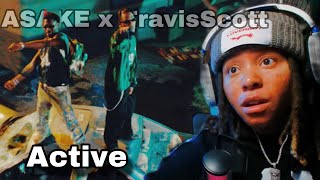 W Collab🔥LoftyLiyah Reacts To Asake Travis Scott  Active [upl. by Alyakem]