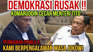 POLITISI PDIP KOMARUDDIN CECAR MENTERI TITO KARNAVIAN SOAL PILKADA SERENTAK DAN PAPUA [upl. by Nohtanoj]