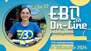 EBD  Lição 02  PréAdolescentes 1º Trimestre de 2024  Ieadalpe  A Autoridade da Bíblia [upl. by Glogau]