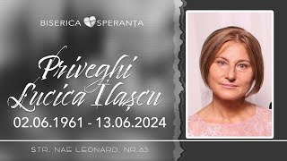 17062024  Slujba de priveghi  Lucica Ilașcu  ora 19  BSG [upl. by Ilera904]