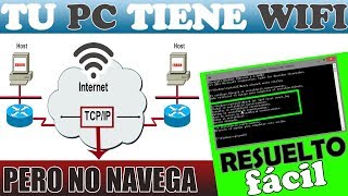 Tengo Conexión a internet pero NO puedo Navegar  Resetea las librerías Winsock  RESUELTO [upl. by Mahmud]