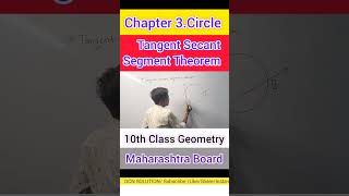 Tangent Secant Segment Theorem Chapter 3Circle 10th Class Geometry vasaivirar [upl. by Marianne814]