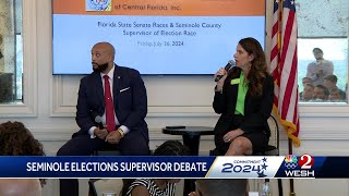 Seminole Countys Elections Supervisor Republican primary debate Anderson vs Pennock [upl. by Ahsinom]