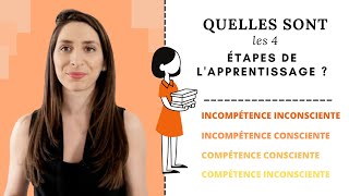 Les quatre étapes de lapprentissage  Explication avec des exemples [upl. by Nnyladnarb708]