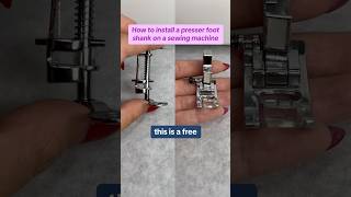 How to install a presser foot shank on a home sewing machine BeginnerSewing Sewing SewingTutorial [upl. by Sima699]