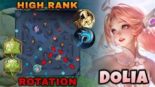 DOLIA PERFECT ROTATION amp TIPS TO IMPROVE YOUR GAMEPLAY IN HIGHRANK  HONOR OF KINGS  BUILD amp ARCANA [upl. by Dannye12]