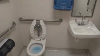 Bathroom Tour American Standard Toilet at Lewis Gale Hospital Emergency Room [upl. by Nador]