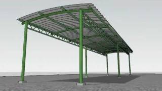 SketchUp Animation  quotErection of a Shedquot [upl. by Nesaj]