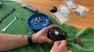 Shimano Torium 20 HGA Stardrag Reel Service Repair  Clutch lever Disassembly  reassembly [upl. by Joselow]