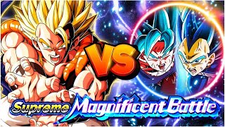 EZA LR TEQ SUPER GOGETA VS SSBKK GOKU amp SSBE VEGETA SUPREME MAGNIFICENT BATTLE DBZ Dokkan Battle [upl. by Taft398]