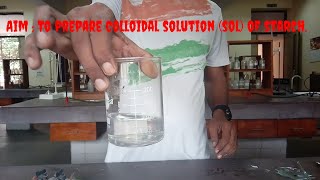 chemistry Experiment class 12 । lyophilic sol colloidal solution of starch [upl. by Vidal]