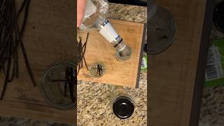 How to make vanilla extract ONLY 2 INGREDIENTS vanilla baking diy homestead wow soeasy [upl. by Risay531]