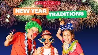 New Year Traditions Around the World  Video for Kids [upl. by Brigida]